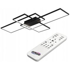 Lampa sufitowa LVT LVT Galaxis 2676 plafon lampa sufitowa 126W LED 3000-6500K ściemnialny czarny/biały