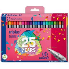 Staedtler Cienkopisy Triplus Fineliner 334 25 kolorów Staedtler