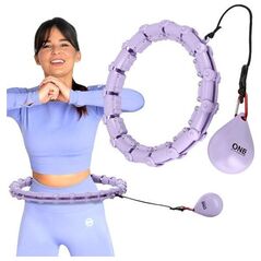 One Fitness Hula hop z wypustkami i obciążnikiem OHA02 fioletowe
