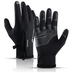 Hurtel Sportowe rękawiczki dotykowe do telefonu zimowe Outdoor roz. L czarne Sportowe rękawiczki dotykowe do telefonu zimowe Outdoor roz. L czarne