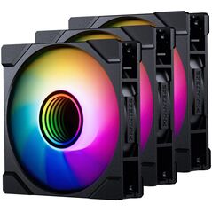 PHANTEKS M25 Gen2 PWM D-RGB Lüfter, 3er-Pack - Reverse Blade, 120mm, schwarz