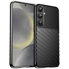 Thunder Case etui do Samsung Galaxy S25+ silikonowy pancerny pokrowiec - czarne
