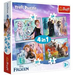 Trefl Puzzle 4w1 Niezwykły świat Frozen TREFL