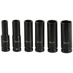 Zestaw narzędzi Geko ZESTAW DŁUGICH NASADEK UDAROWYCH 1/2" 10-21MM 6EL. (20) G10500 GEKO