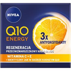 Nivea Q10 Energy Przeciwzmarszczkowy krem na noc - 3x Antyoksydanty 50ml