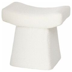Taboret w pluszowym obiciu LIDAL, wys. 45 cm