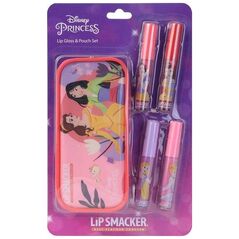 Disney Princess Lip Gloss & Pouch błyszczyki do ust 4x6ml + kosmetyczka