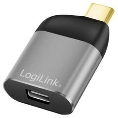 LOGILINK CUA0205 Adapter USB typu C USB-C/M na mDP/F 8K aluminium czarny/szary