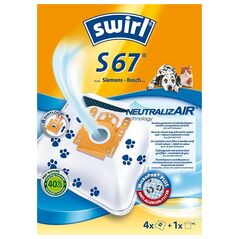 Worek do odkurzacza Melitta Melitta vacuum cleaner bags S67 NeutralizeAir Green (4 bags + 1 filter, for Siemens, Bosch)