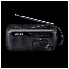 Radio Lenco Lenco MCR-113 Notfall-Radio Kurbel/Solar/Akku schwarz
