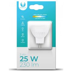 Forever Light Żarówka LED G4 MR11 3W 12V 4500K 230lm Ceramiczna Forever Light