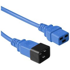 Kabel zasilający MicroConnect Microconnect PE2019B18 kabel zasilające Niebieski 1,8 m C20 panel C19 panel