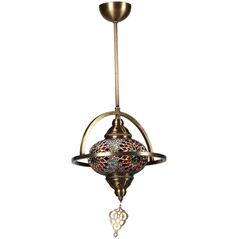 Lampa wisząca Opviq Liustra Yeni Macellan Tekli Mozaik Camlı