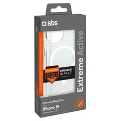 SBS Mobile Etui SBS D3O MagSafe do iPhone 15 - przezroczyste
