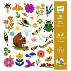 Djeco Djeco - naklejki - ogród - 160 sztuk