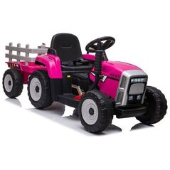 Lean Cars Traktor na Akumulator z Przyczepą XMX611 Różowy