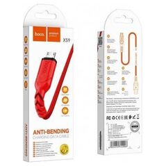 Kabel USB Hoco USB-A - microUSB 1 m Czerwony