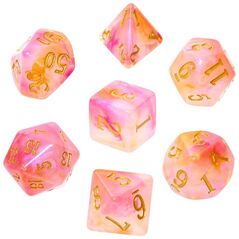 Rebel Komplet kości REBEL RPG - Akrylowe - Wróżkowy pyłek