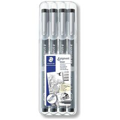 Pisak z atramentem pigmentowym zestaw 4 szt. (0.1 0.3 0.5 0.7mm) Staedtler