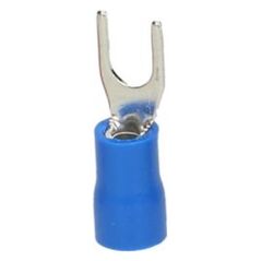 Orno Końcówka widełkowa izolowana, przekrój maksymalny 2,5mm?, oczko na śrubę: M4, Blister 25 sztuk.