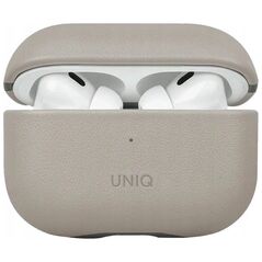 UNIQ Lyden DS - etui  ze sztucznej skóry do AirPods Pro 2 beżowe/zielone - Gwarancja bezpieczeństwa. Proste raty. Bezpłatna wysyłka od 170 zł.