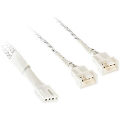 Kolink 1-3 PWM Lüfter Splitterkabel - 35cm, geflochten, weiß