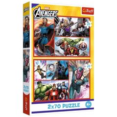 PUZZLE 2X70EL TREFL ZOSTAN BOHATEREM MARVEL P12