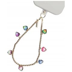 Crong Phone Charm - Smycz zawieszka do telefonu (Rainbow Hearts)
