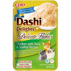 INABA CAT DASHI DELIGHTS FLAKES CHICK.TUN&SCAL 40g