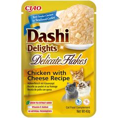 INABA CAT DASHI DELIGHTS FLAKES CHICKEN CHEESE 40g