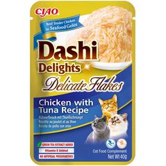 INABA CAT DASHI DELIGHTS FLAKES CHICKEN TUNA 40g