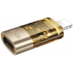 HOCO adapter OTG Lightning (męski) do Typ C (żeński) UA36A transparentny złoty