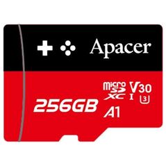 Apacer Gaming card V30 A1, 256GB, micro SDXC, AP256GMCSX10U7-RAGC, UHS-I U3 (Class 10), z adapterm