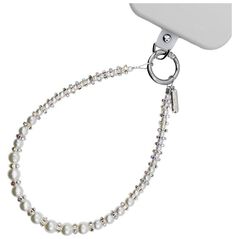 Crong Phone Charm - Smycz zawieszka do telefonu (Silver Beads)