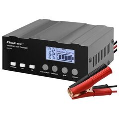 Ładowarka inteligentna Qoltec mikroprocesorowa 12V | 12.6V | 24V | Prostownik z funkcją naprawy do akumulatora AGM GEL LiFePO4 |