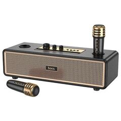 HOCO głośnik bluetooth + 2 x bezprzewodowe mikrofony BS63 czarny