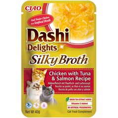 INABA CAT DASHI DELIGHTS SILKY CHICKEN TUN&SAL 40g