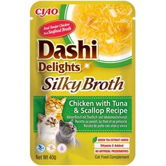 INABA CAT DASHI DELIGHTS SILKY CHICK.TUN&SCAL 40g