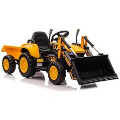 Traktor Na Akumulator Z łyżką BW-X002A Żółty
