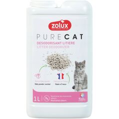 ZOLUX Dezodorant do żwirku PURECAT o zapachu talku 1 L