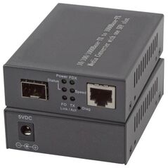 Konwerter światłowodowy EFB EFB Media Konverter 1x100/1000Mbit Rj45,1 x Gigabit SFP Port
