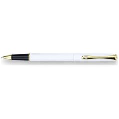 pióro kulkowe Traveller 15 cm stal nierdzewna biała/złota