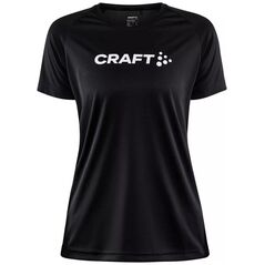 Damska koszulka Craft CORE UNIFY LOGO TEE W czarny rozmiar S