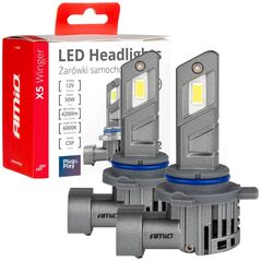 AMiO Żarówki samochodowe led seria x5 winger hir2 6000k canbus amio-03950