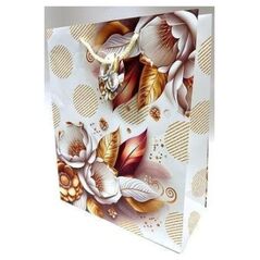 Teka Matte διακοσμητική τσάντα 26x32x12cm λευκά λουλούδια 13883601 8403416500270