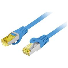 Lanberg LANBERG Patchcord Kat 6A S/FTP LSZH CU 3M Niebieski Fluke Passed