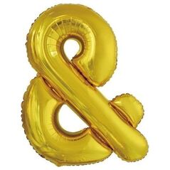 Party Deco Foil Balloon Sign & Gold 71x86cm 13970745 194099035187