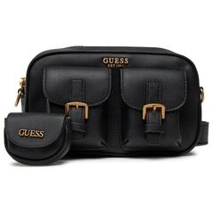 Guess, Zadie, Synthetic Leather, Textile Bag, Black, HWVB84, For Women, 27 x 18 x 6 cm For Women
