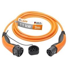 Kabel do ładowania Typu 2, do 11 kW, 3 m, pomarańczowy - Długość kabla 3 m