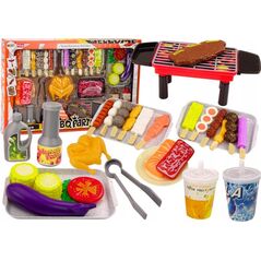 LeanToys Zestaw Do Grilla Warzywa Figurki Grill BBQ Party 37 ele.
